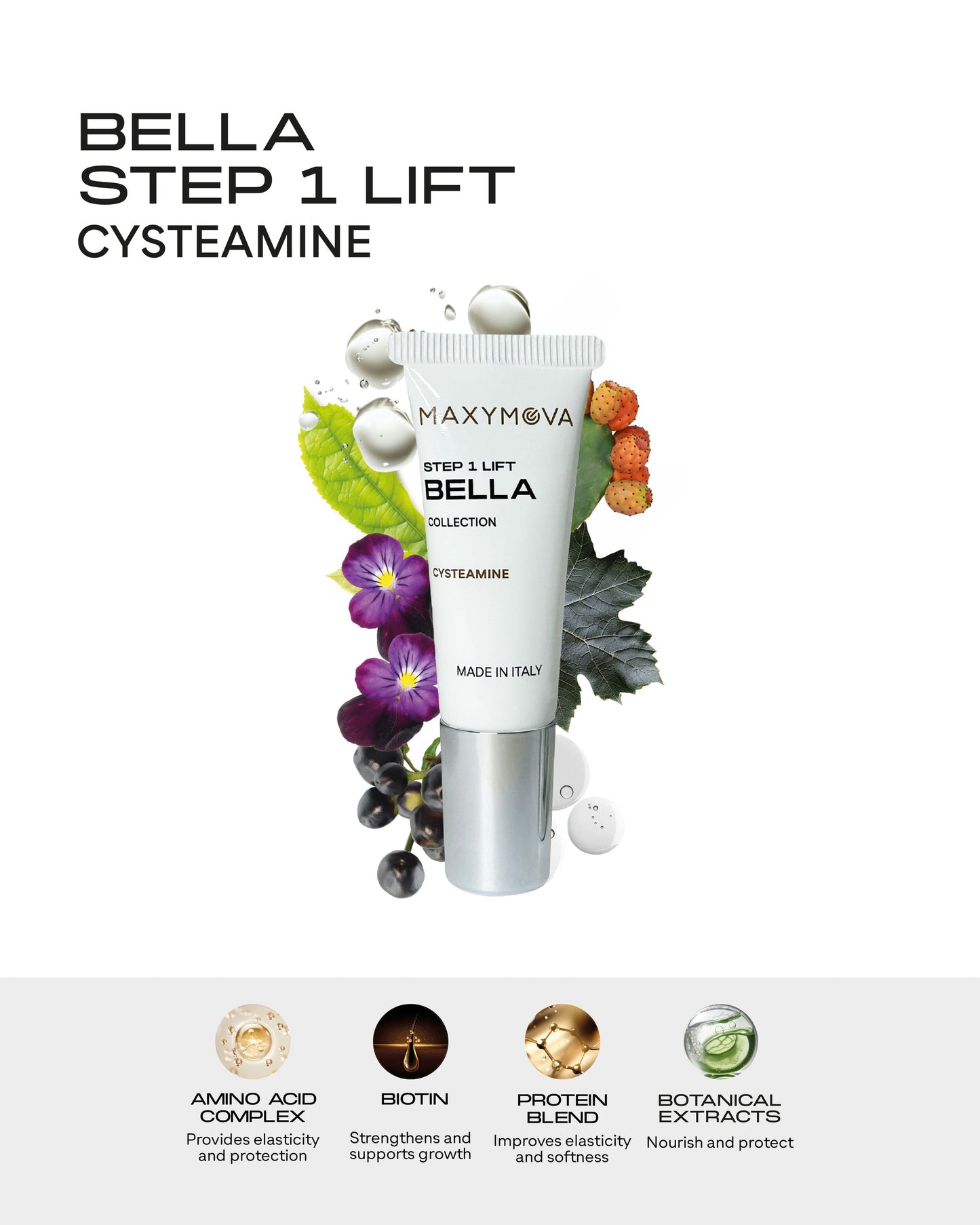 Maxymova Step 1 Lift Bella (Cystéamine) – Lotion Lash Lift & Brow Lift Professionnelle