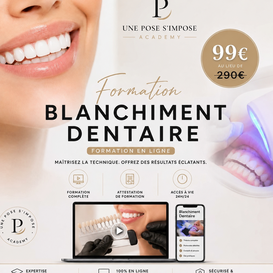 Formation BLANCHIMENT DENTAIRE
